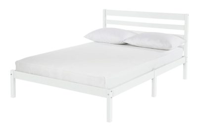 HOME Kaycie Small Double Bed Frame - White.